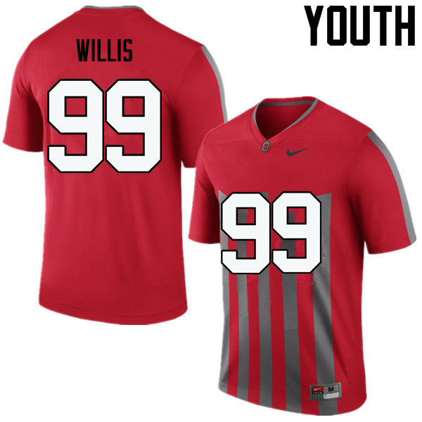 Ohio State Buckeyes Bill Willis Youth #99 Throwback Game Stitched College Football Jersey